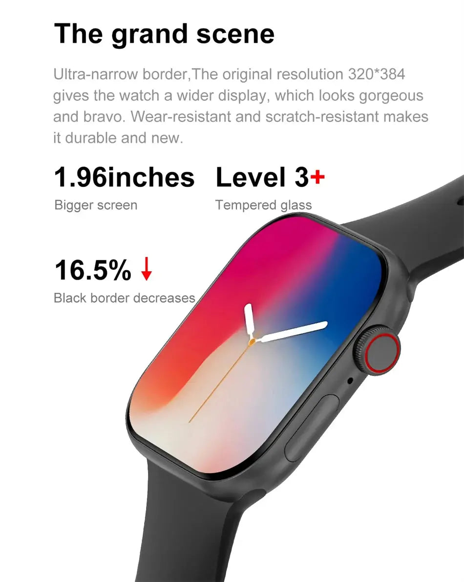 New DT Watch 10 Series Smart Watch Dial Weather Sports Record Mode Large Memory Voice Bluetooth Music Power Saving Smart Watch - Drop4u