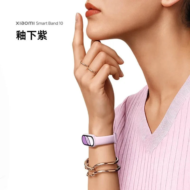 Xiaomi Band 10 NFC Smart Fitness Tracker with Heart Rate Monitor, Sleep Tracking, Long Battery Life, and AMOLED Display 2025 New - Drop4u