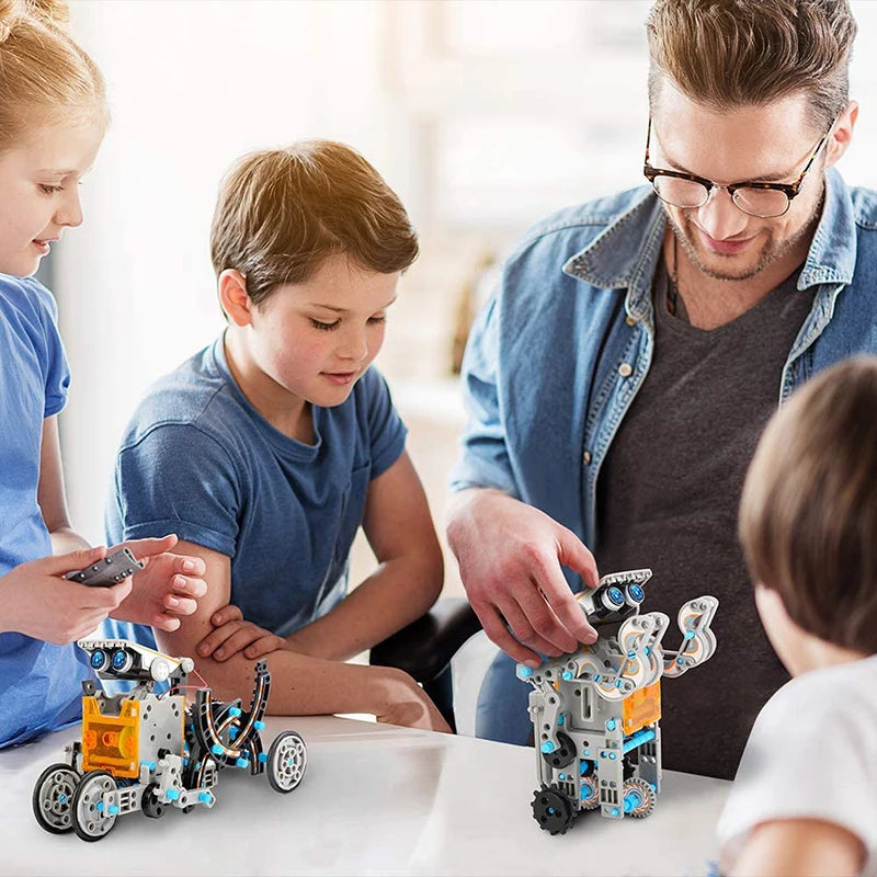 Robot Solar educativo 12 en 1, juguetes STEM, Kit de construcción científica para niños y niñas, Kit de montaje DIY, juguete - Drop4u