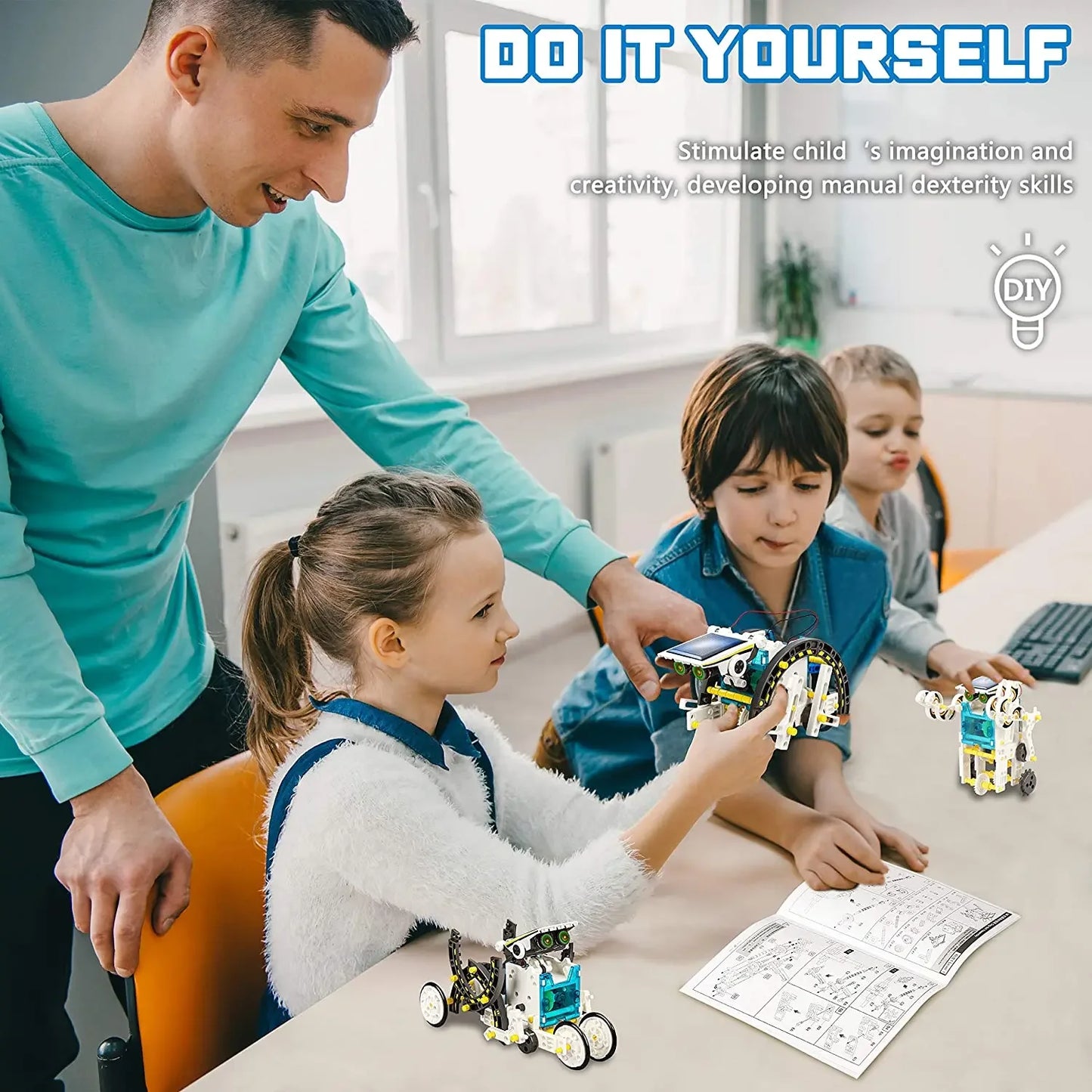 Serie Solar, juguetes para niños, Kits de tecnología de Robot, juguetes educativos Montessori, Robot Solar para niños, juguete STEM, ciencia de alta tecnología para niños - Drop4u