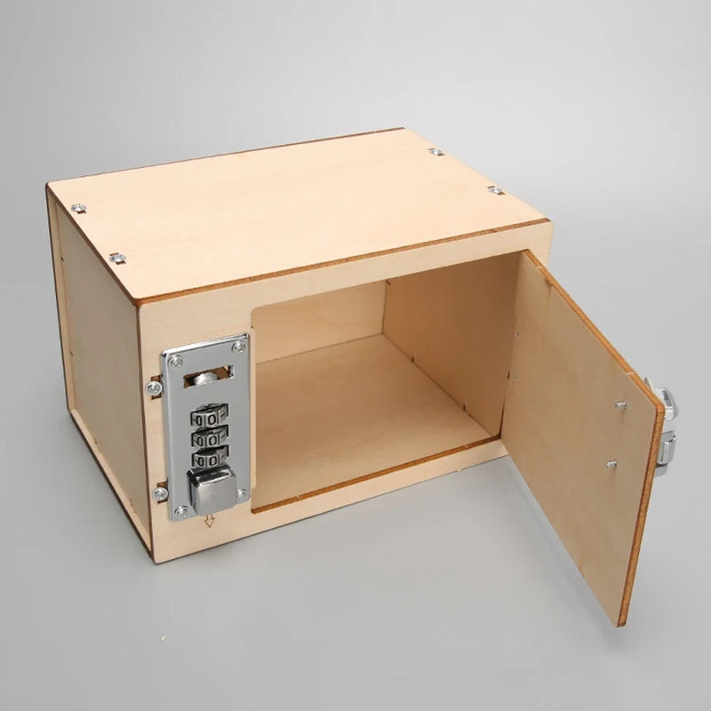 Caja de contraseña de madera DIY para niños, caja de código de montaje, proyectos escolares de ciencia, Kits de experimentos, juguetes científicos, juguetes educativos STEM - Drop4u