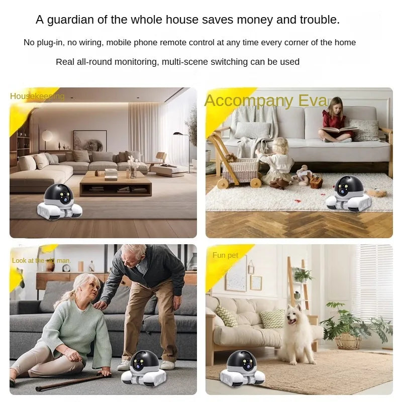 Dual Lens IP Dome Camera, V360pro App 4MP Full Color AI Humanoid Detection Home Security CCTV Baby Monitor - Drop4u