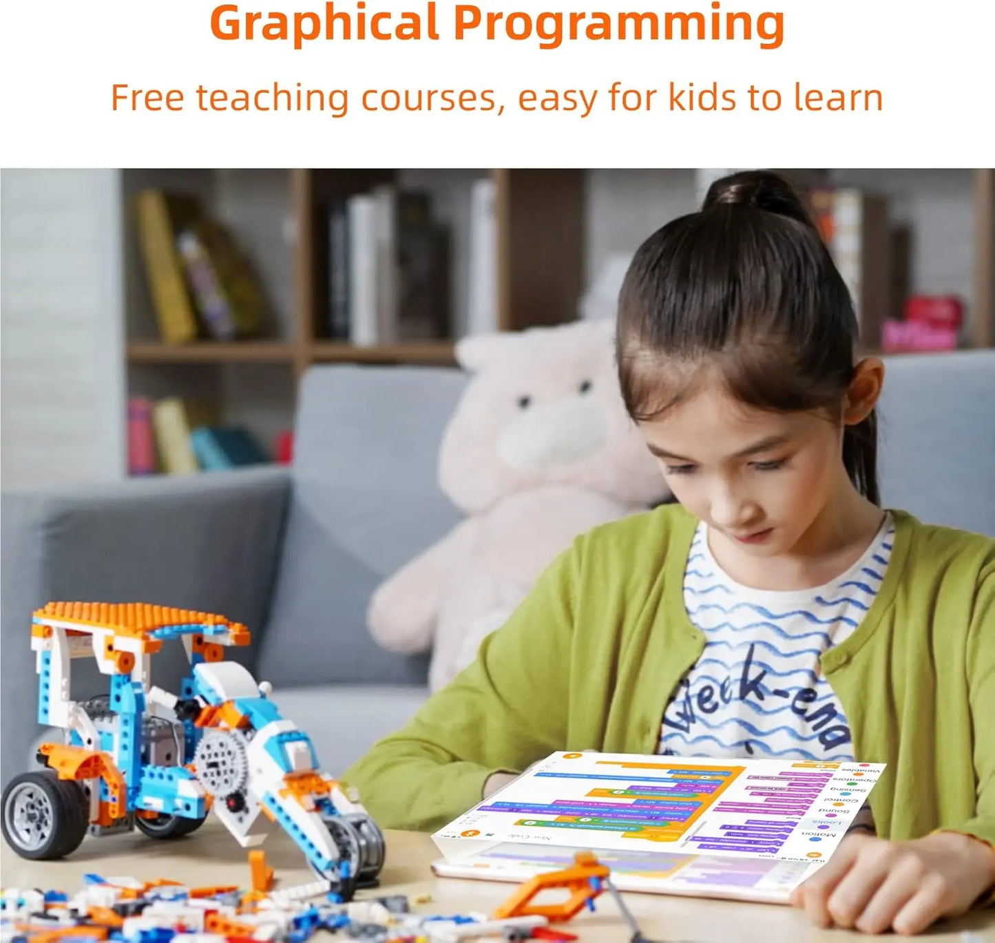 Kit de construcción de robot Apitor Robot X, juego de codificación de robótica STEM 12 en 1, regalos educativos de cumpleaños para niños de 8 a 12 años - Drop4u