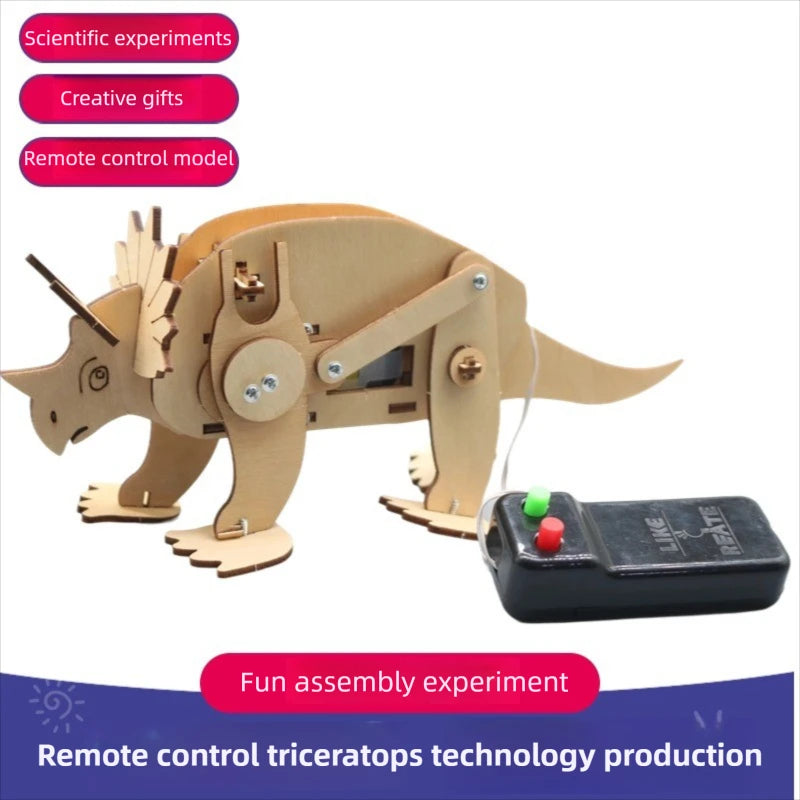 Juguetes científicos DIY para niños, Kits de vástago educativos, modelo de dinosaurio, herramienta Experimental de técnica, juegos de rompecabezas de madera, suministros escolares - Drop4u