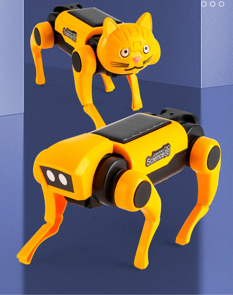 Kits de experimentos científicos de perros robóticos, cachorros con energía Solar para niños, juguetes educativos DIY, regalos de navidad para niños - Drop4u