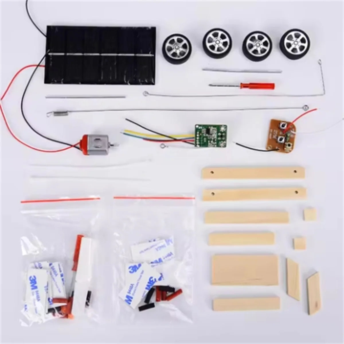 Ensamblar coche Solar inventos creativos capacidad motora de niños pensamiento activo DIY Kit electrónico tecnología juguetes para niños - Drop4u