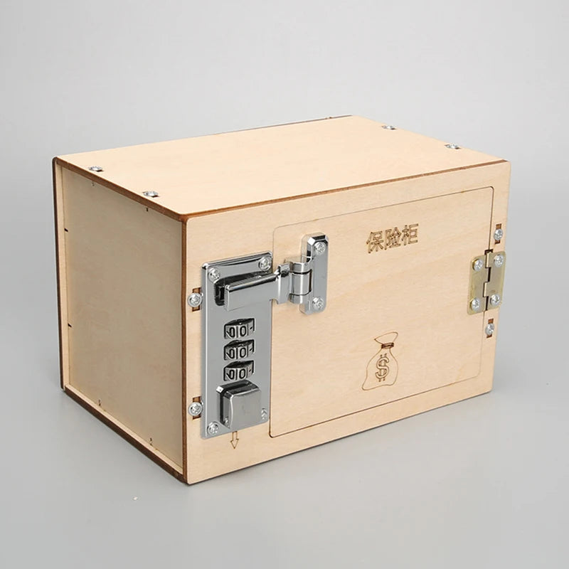 Caja de contraseña de madera DIY para niños, caja de código de montaje, proyectos escolares de ciencia, Kits de experimentos, juguetes científicos, juguetes educativos STEM - Drop4u