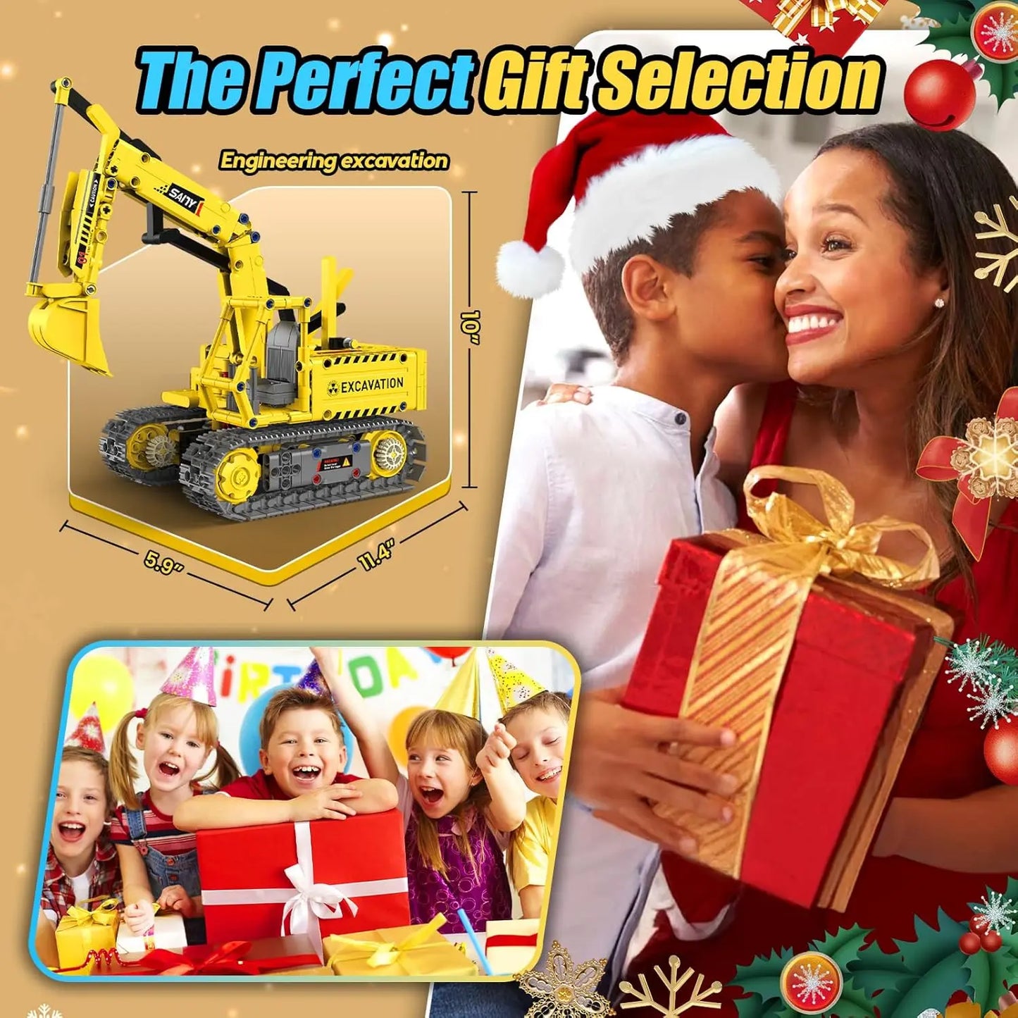 Robot de construcción de vástago 5 en 1, kits de 55 piezas para niños, aplicación y Control remoto, juguetes de construcción de excavadora, erector programable, regalo - Drop4u
