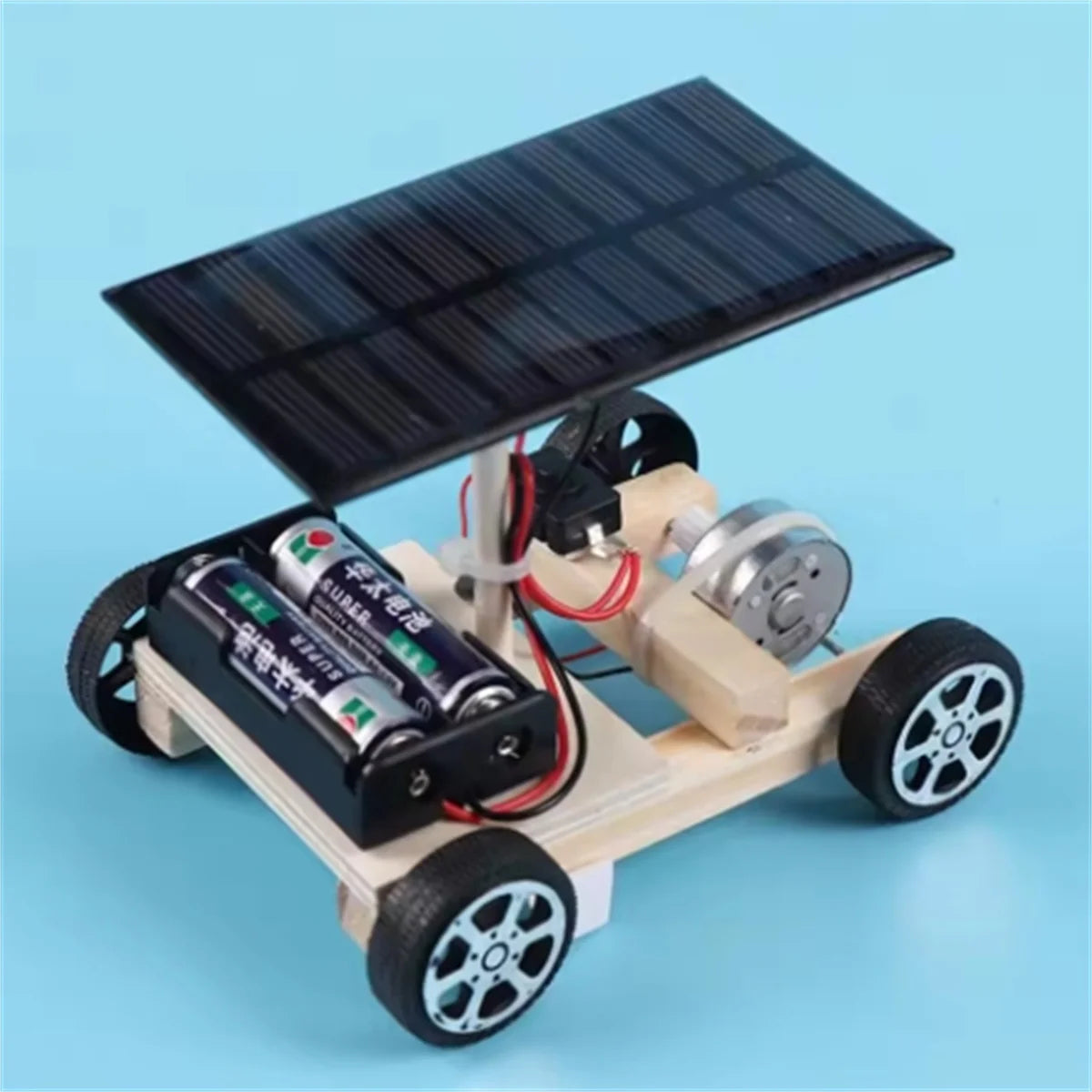 Ensamblar coche Solar inventos creativos capacidad motora de niños pensamiento activo DIY Kit electrónico tecnología juguetes para niños - Drop4u