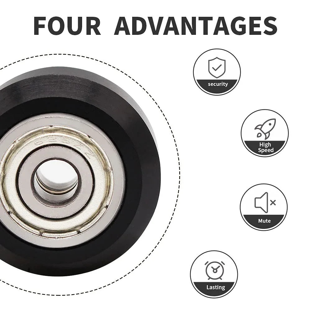 Creality Official Ender 3 Wheel,3D Printer POM Wheel,Plastic Pulley 625zz Linear Bearing for Ender 3/3 V2/3 Pro/ 3 Max/ 5/CR 10