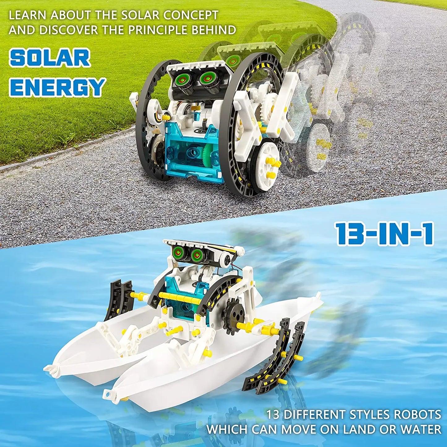 Serie Solar, juguetes para niños, Kits de tecnología de Robot, juguetes educativos Montessori, Robot Solar para niños, juguete STEM, ciencia de alta tecnología para niños - Drop4u