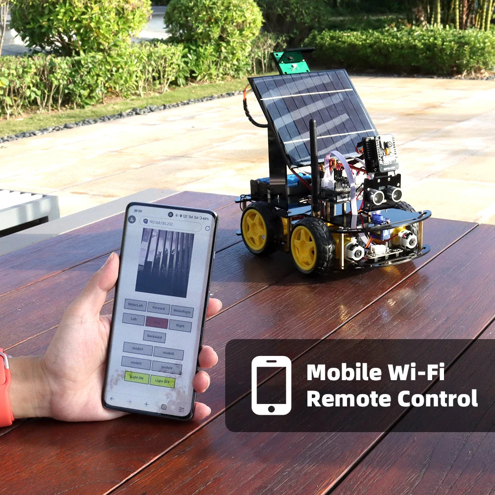 ESP32 Starter Robot for Arduino, Solar Charging, Best-selling, Electronics, Artificial Intelligence, Complete Kit - Drop4u