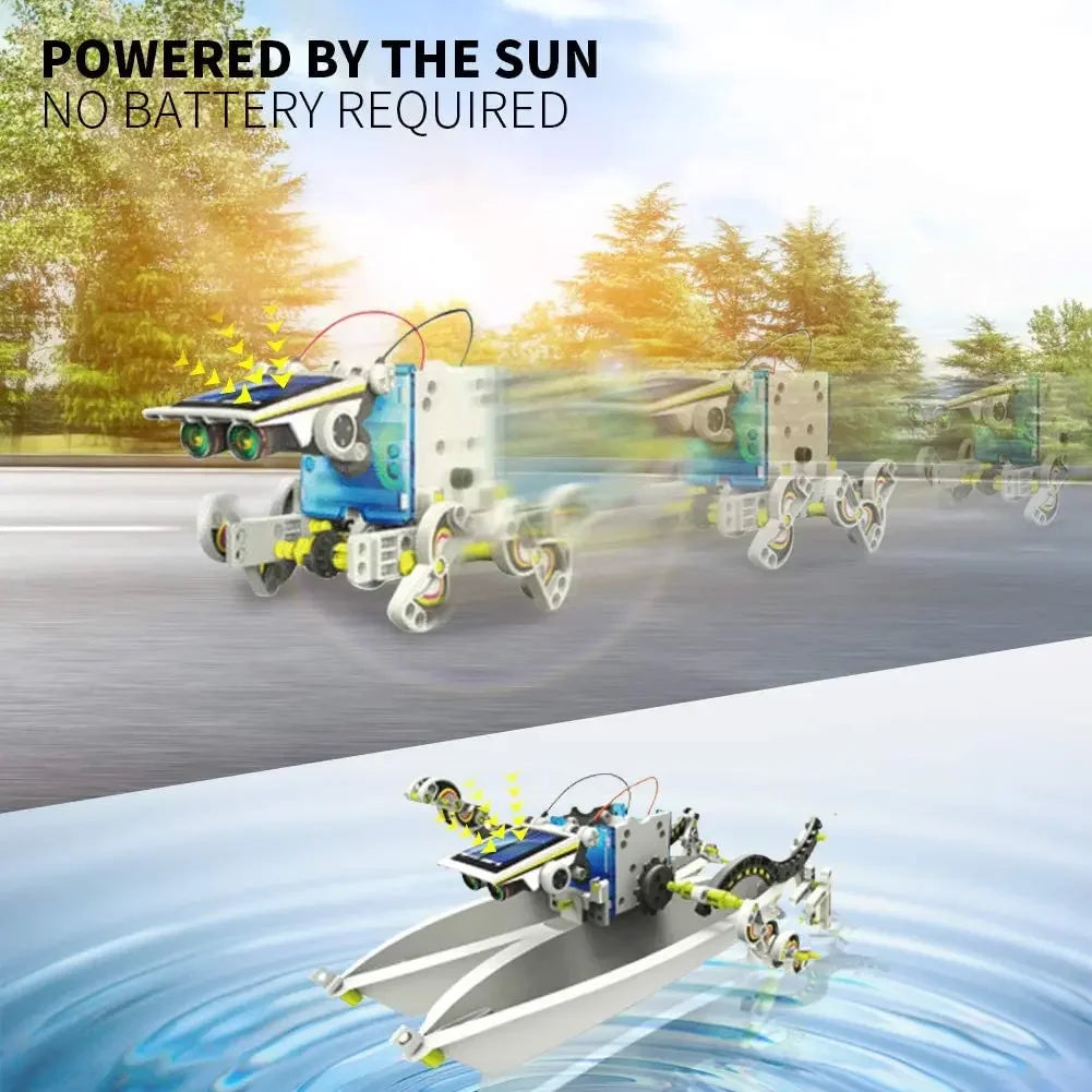 Serie Solar, juguetes para niños, Kits de tecnología de Robot, juguetes educativos Montessori, Robot Solar para niños, juguete STEM, ciencia de alta tecnología para niños - Drop4u