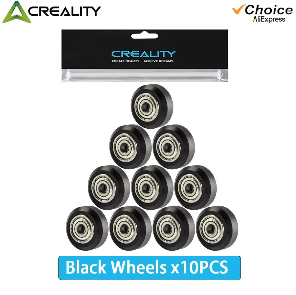 Creality Official Ender 3 Wheel,3D Printer POM Wheel,Plastic Pulley 625zz Linear Bearing for Ender 3/3 V2/3 Pro/ 3 Max/ 5/CR 10