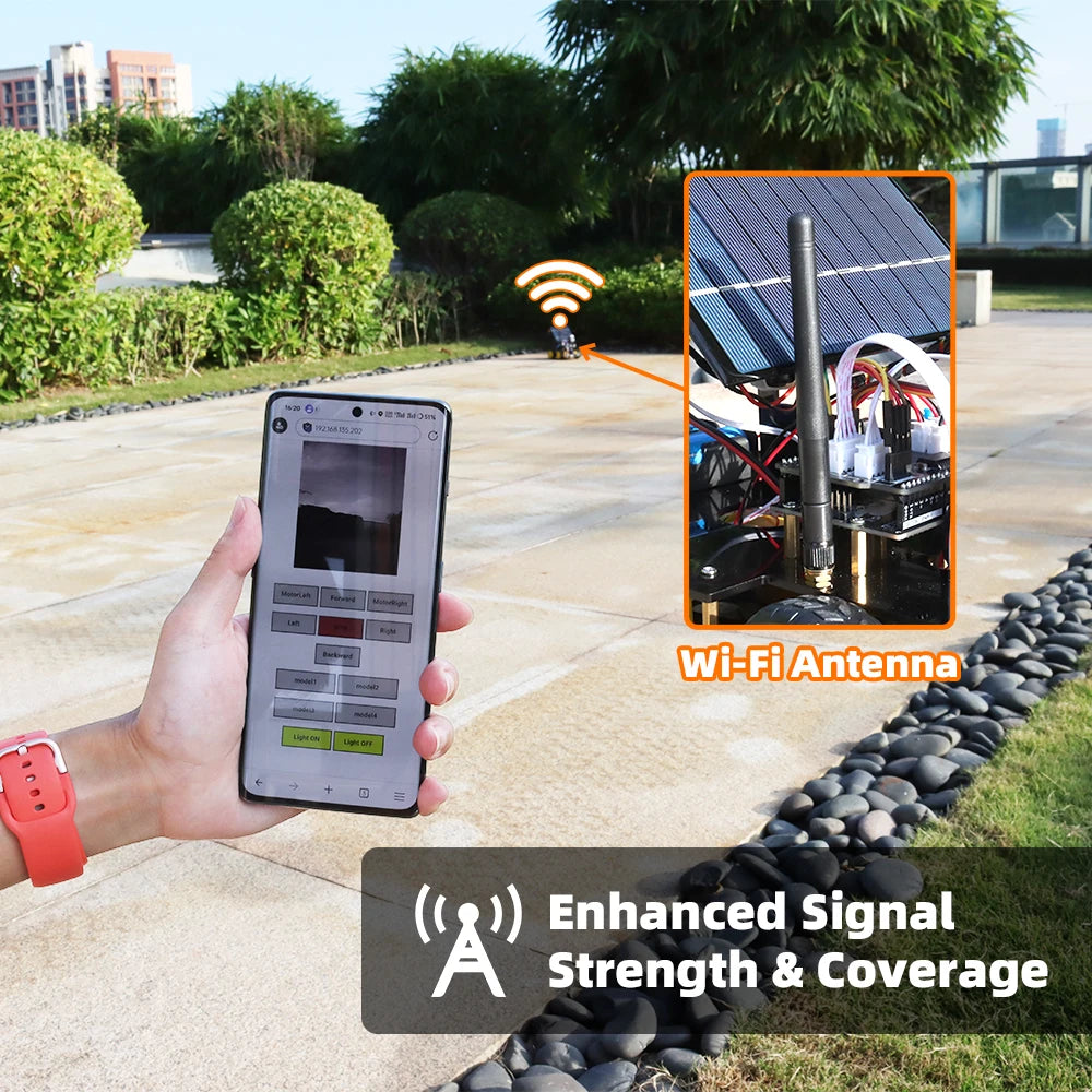 ESP32 Starter Robot for Arduino, Solar Charging, Best-selling, Electronics, Artificial Intelligence, Complete Kit - Drop4u