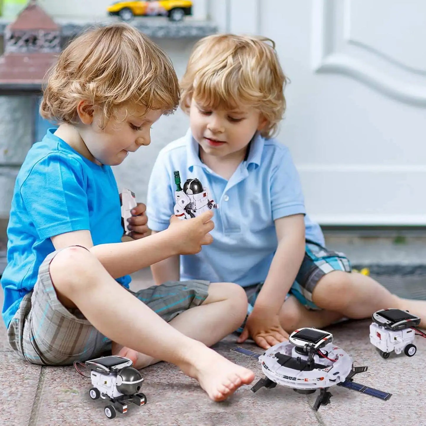 Juego de ciencia de robot solar DIY: bloques de construcción de aprendizaje para niños, juguete educativo STEM, regalo para niños - Drop4u