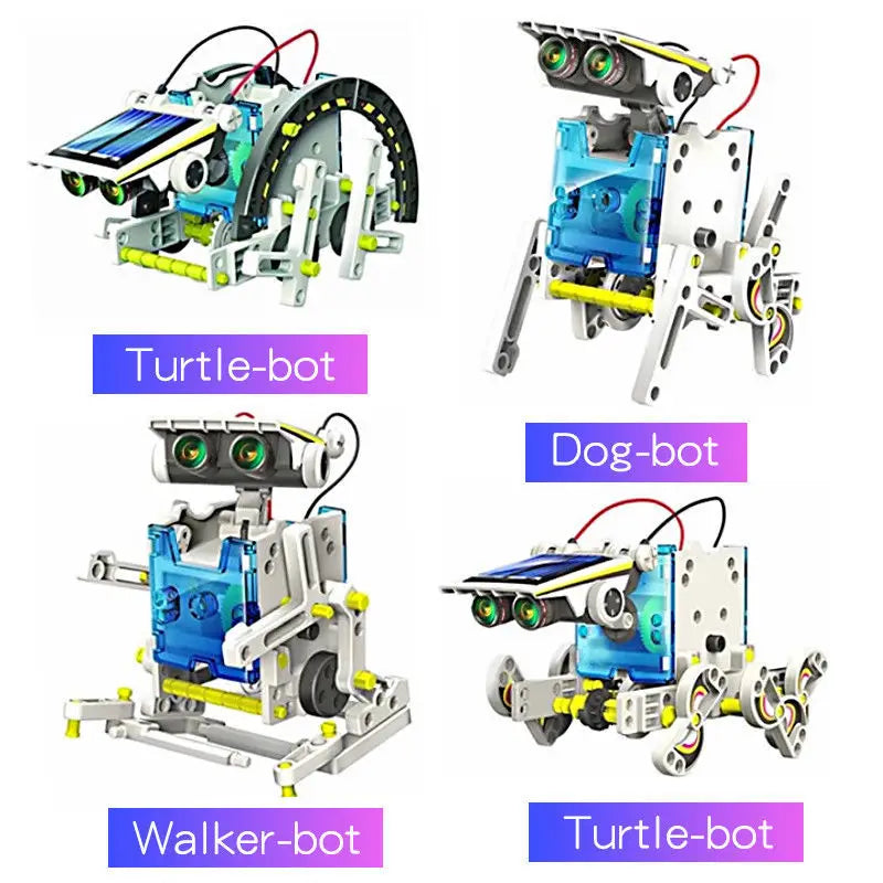 Juguetes educativos DIY STEM para niños de 8, 9, 10 y 11 años, Robot constructor interactivo Solar, Kits de ciencia, regalo 13 en 1 - Drop4u