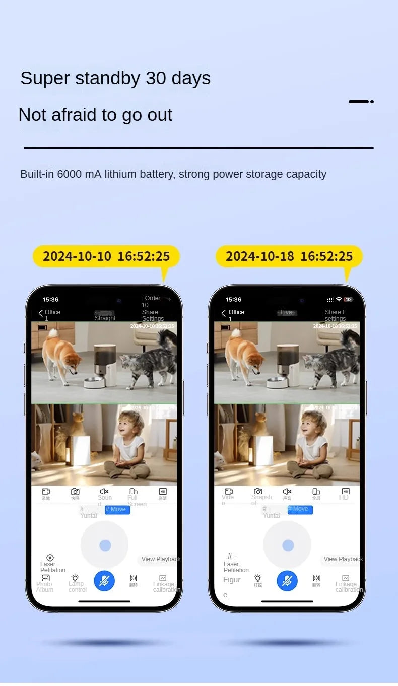 Dual Lens IP Dome Camera, V360pro App 4MP Full Color AI Humanoid Detection Home Security CCTV Baby Monitor - Drop4u