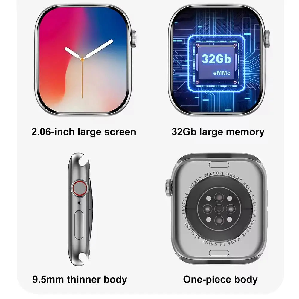 New DT Watch 10 Series Smart Watch Dial Weather Sports Record Mode Large Memory Voice Bluetooth Music Power Saving Smart Watch - Drop4u