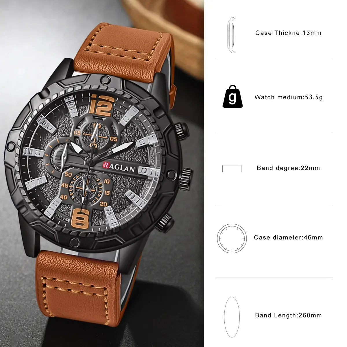 Top Brand Watch For Men Fashion Watches Leather Strap Clock Man Wristwatch Gift Relogio Masculino Reloj Hombres - Drop4u