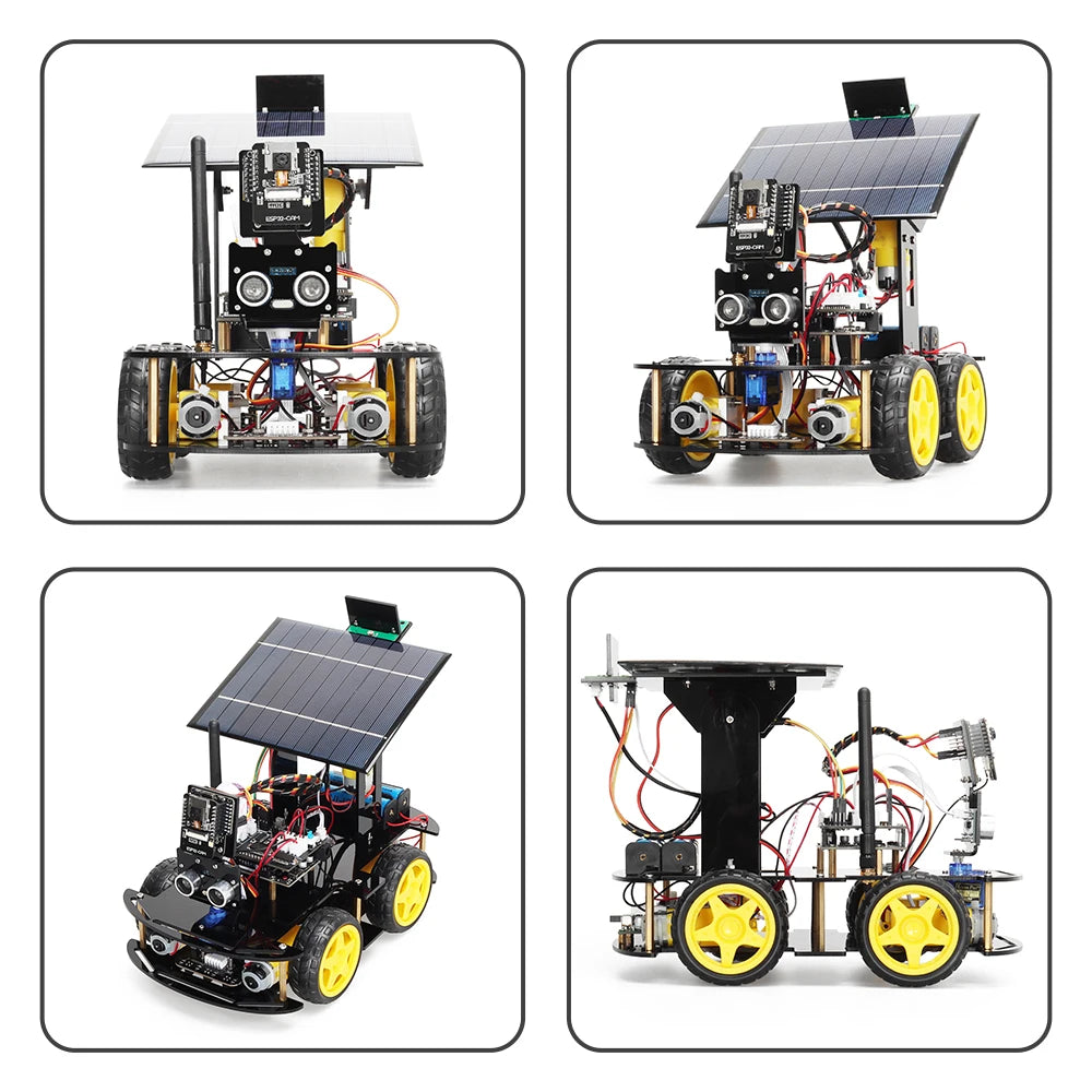 ESP32 Starter Robot for Arduino, Solar Charging, Best-selling, Electronics, Artificial Intelligence, Complete Kit - Drop4u