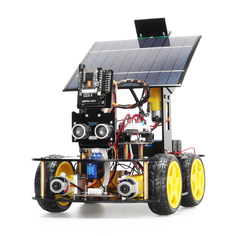 ESP32 Starter Robot for Arduino, Solar Charging, Best-selling, Electronics, Artificial Intelligence, Complete Kit - Drop4u