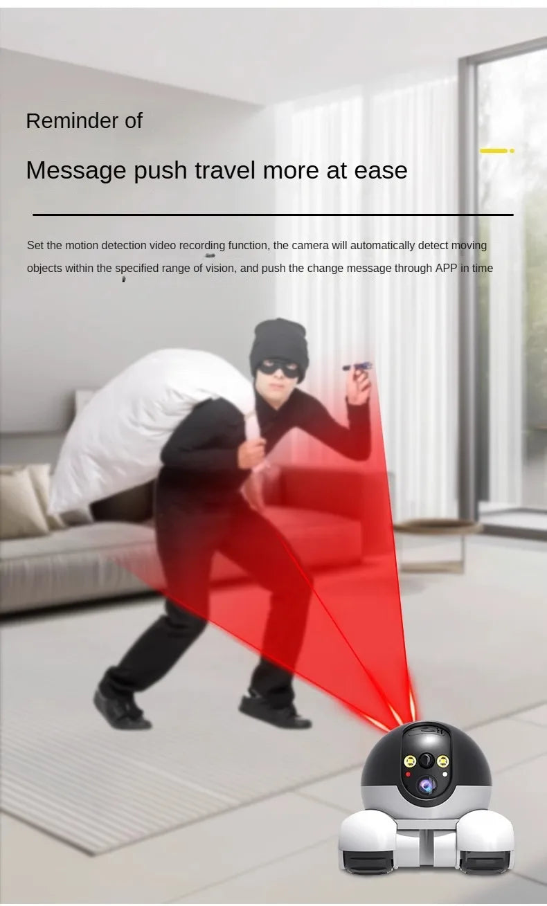 Dual Lens IP Dome Camera, V360pro App 4MP Full Color AI Humanoid Detection Home Security CCTV Baby Monitor - Drop4u