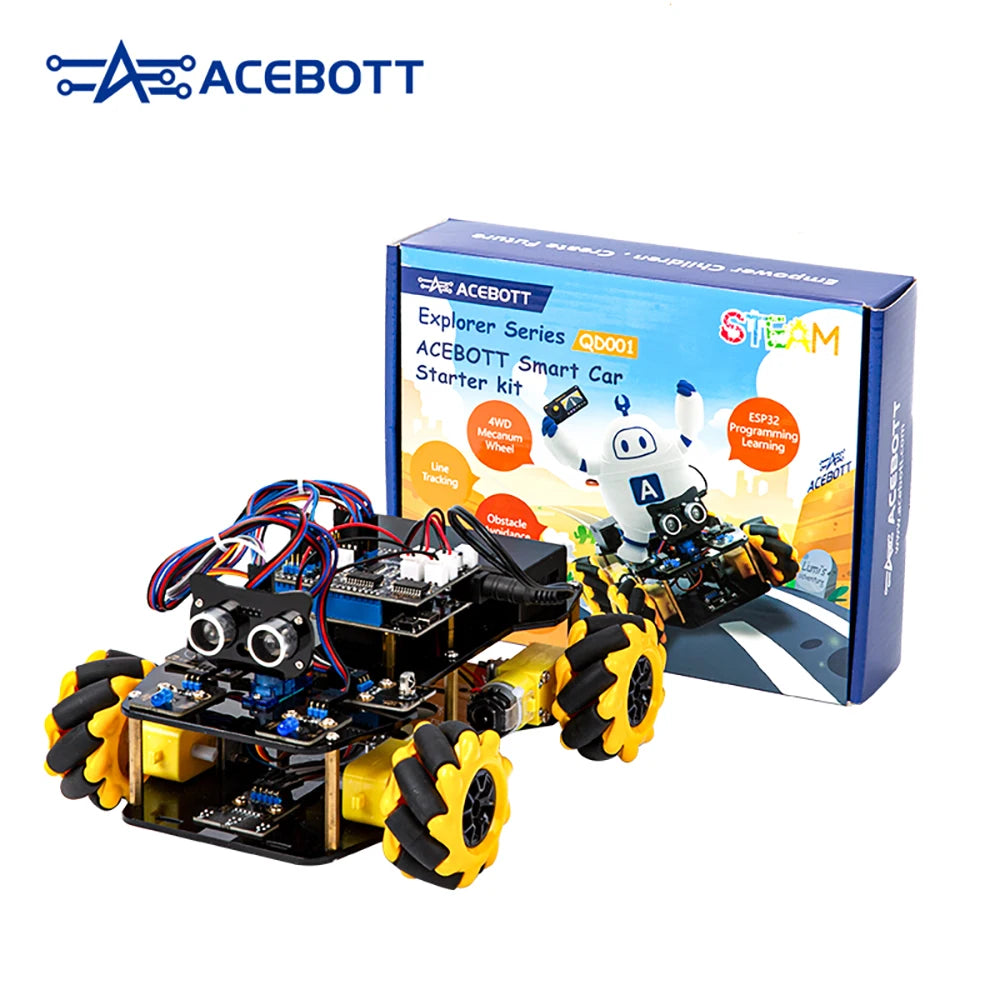 ESP32 Smart Robot Car Kit, Remote Control Car for Arduino Programming Project, STEM Educational Science Coding Kit - Drop4u