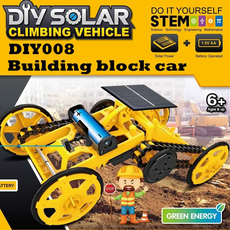 Juguete Solar novedoso para niños, Kit de ensamblaje, juego robótico, tracción en todas las ruedas, coche de escalada, juegos STEM, juguetes educativos, regalo para niños - Drop4u
