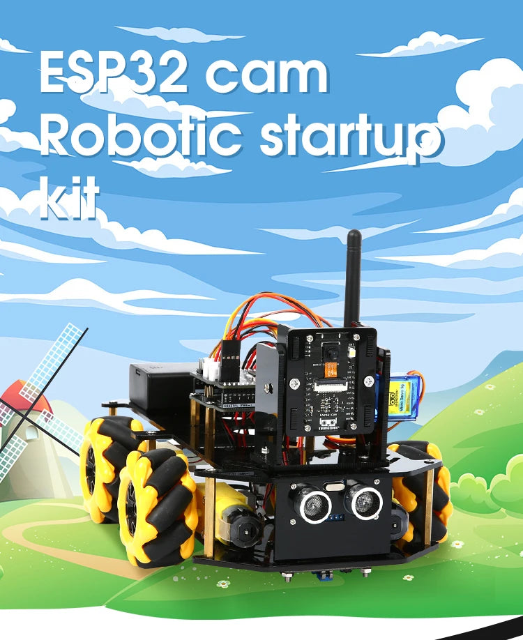 ESP32 Smart Robot Car Kit, Remote Control Car for Arduino Programming Project, STEM Educational Science Coding Kit - Drop4u