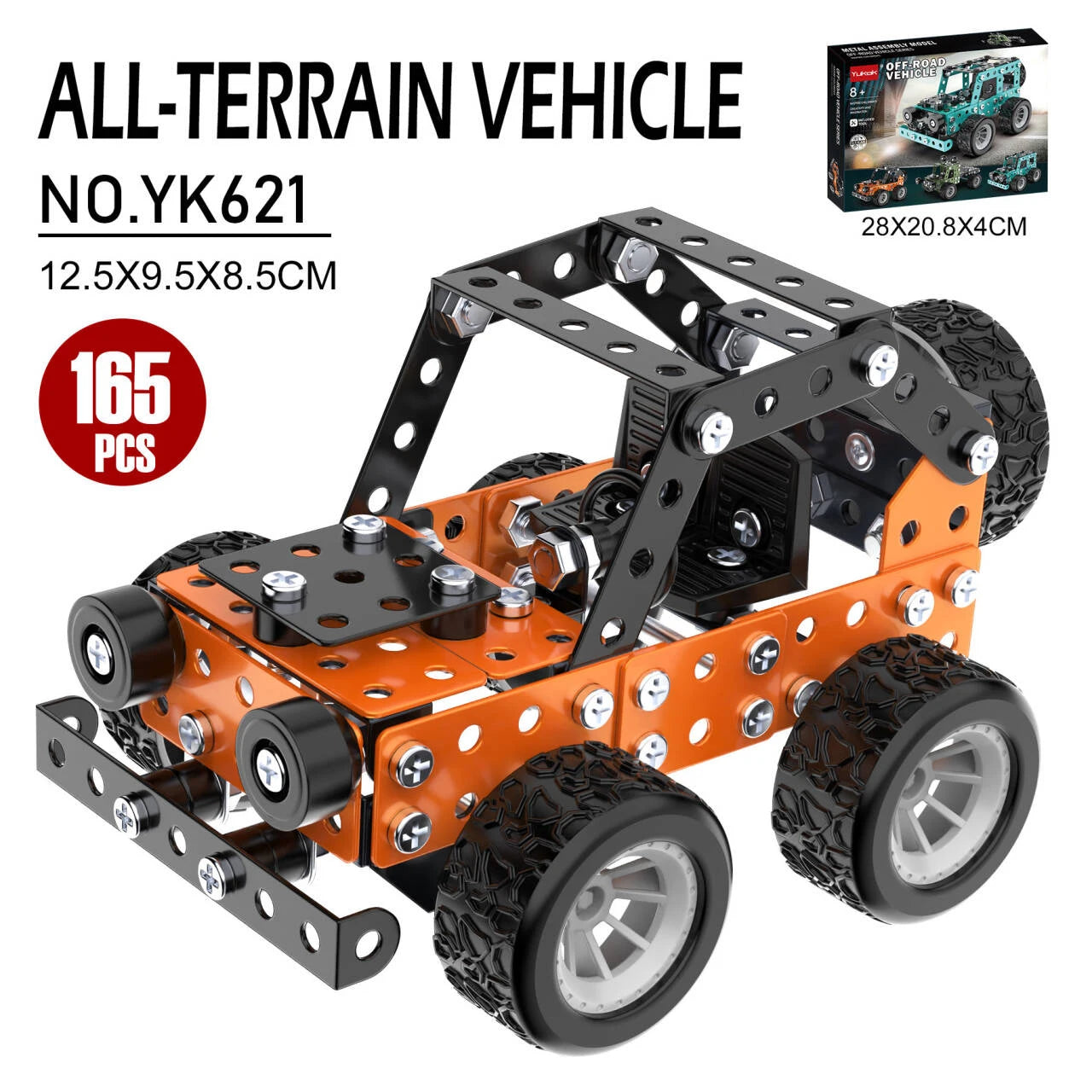 Juguetes de construcción, modelo de camión, proyectos de construcción STEM, modelo de coche, juguetes para niños, juguetes de montaje para niños, Kit de ingeniería de Metal 3D - Drop4u