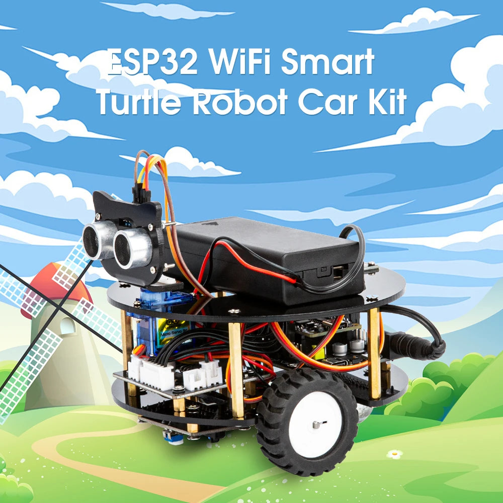 ESP32 Smart Robot Car Kit, Remote Control Car for Arduino Programming Project, STEM Educational Science Coding Kit - Drop4u