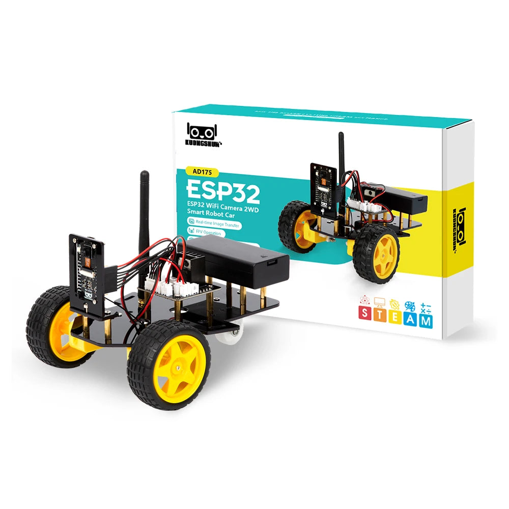 ESP32 Smart Robot Car Kit, Remote Control Car for Arduino Programming Project, STEM Educational Science Coding Kit - Drop4u