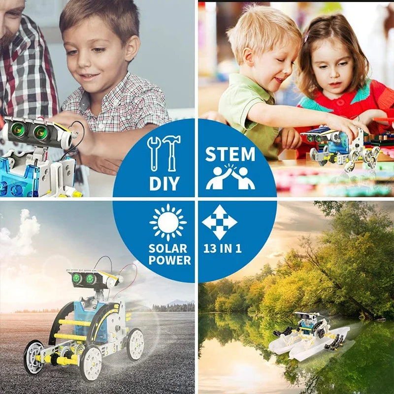 Serie Solar, juguetes para niños, Kits de tecnología de Robot, juguetes educativos Montessori, Robot Solar para niños, juguete STEM, ciencia de alta tecnología para niños - Drop4u