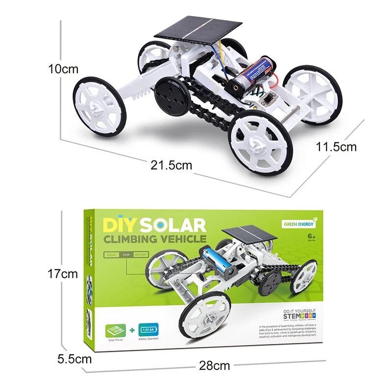 Juguete Solar novedoso para niños, Kit de ensamblaje, juego robótico, tracción en todas las ruedas, coche de escalada, juegos STEM, juguetes educativos, regalo para niños - Drop4u