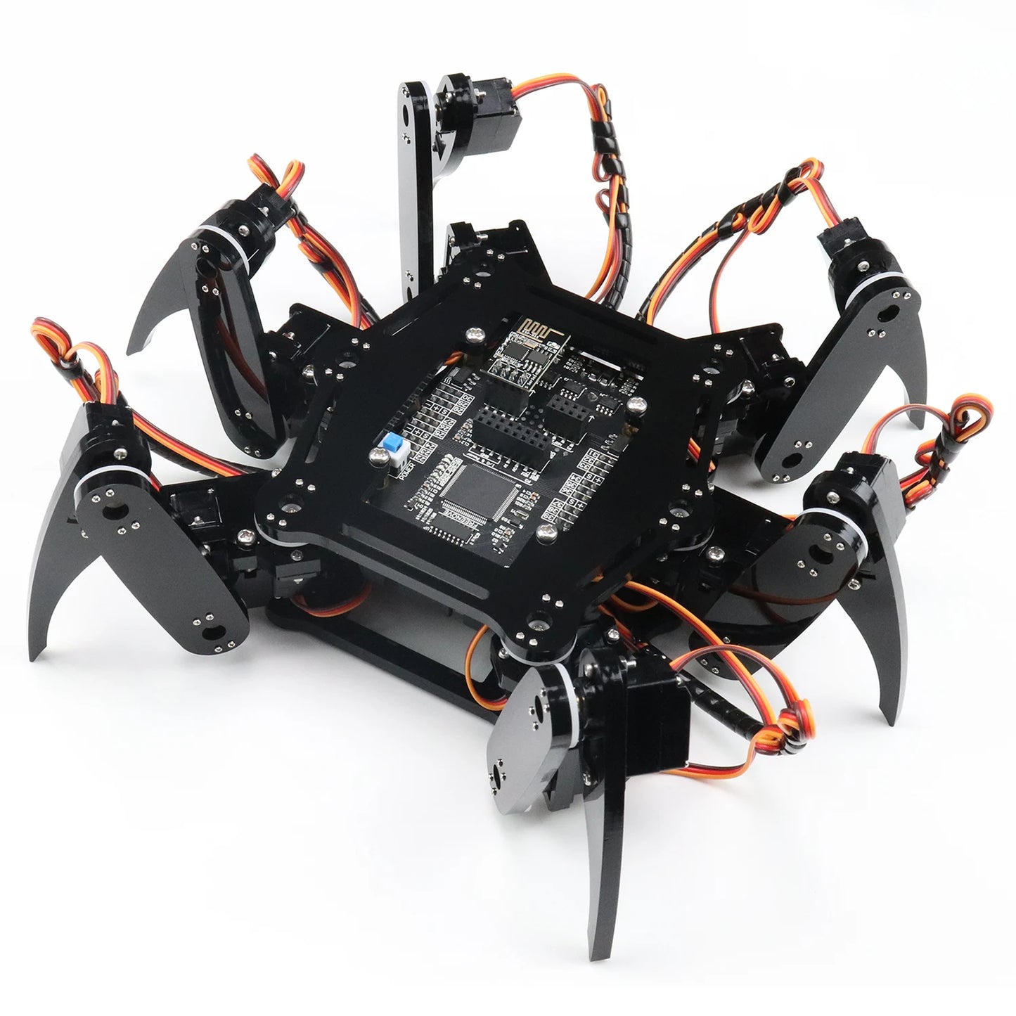 Kit de robot Freenove Hexapod para Arduino, torsión para gatear y caminar, control remoto por aplicación, proyecto Servo STEM - Drop4u