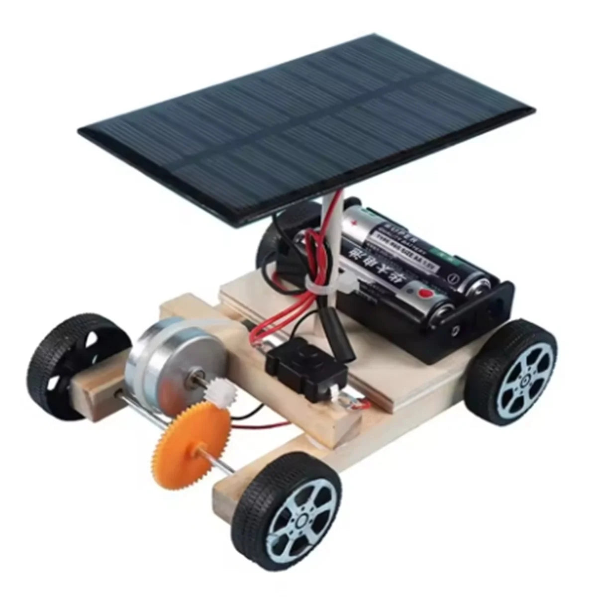Ensamblar coche Solar inventos creativos capacidad motora de niños pensamiento activo DIY Kit electrónico tecnología juguetes para niños - Drop4u