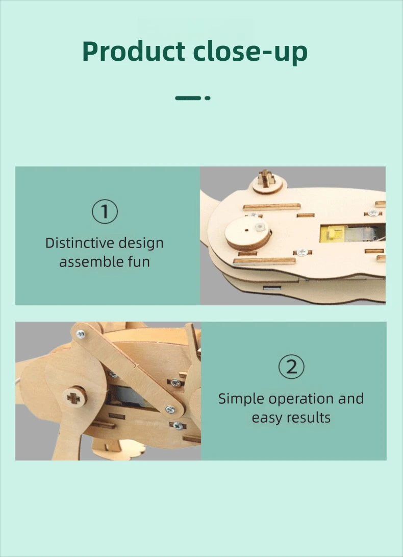 Juguetes científicos DIY para niños, Kits de vástago educativos, modelo de dinosaurio, herramienta Experimental de técnica, juegos de rompecabezas de madera, suministros escolares - Drop4u