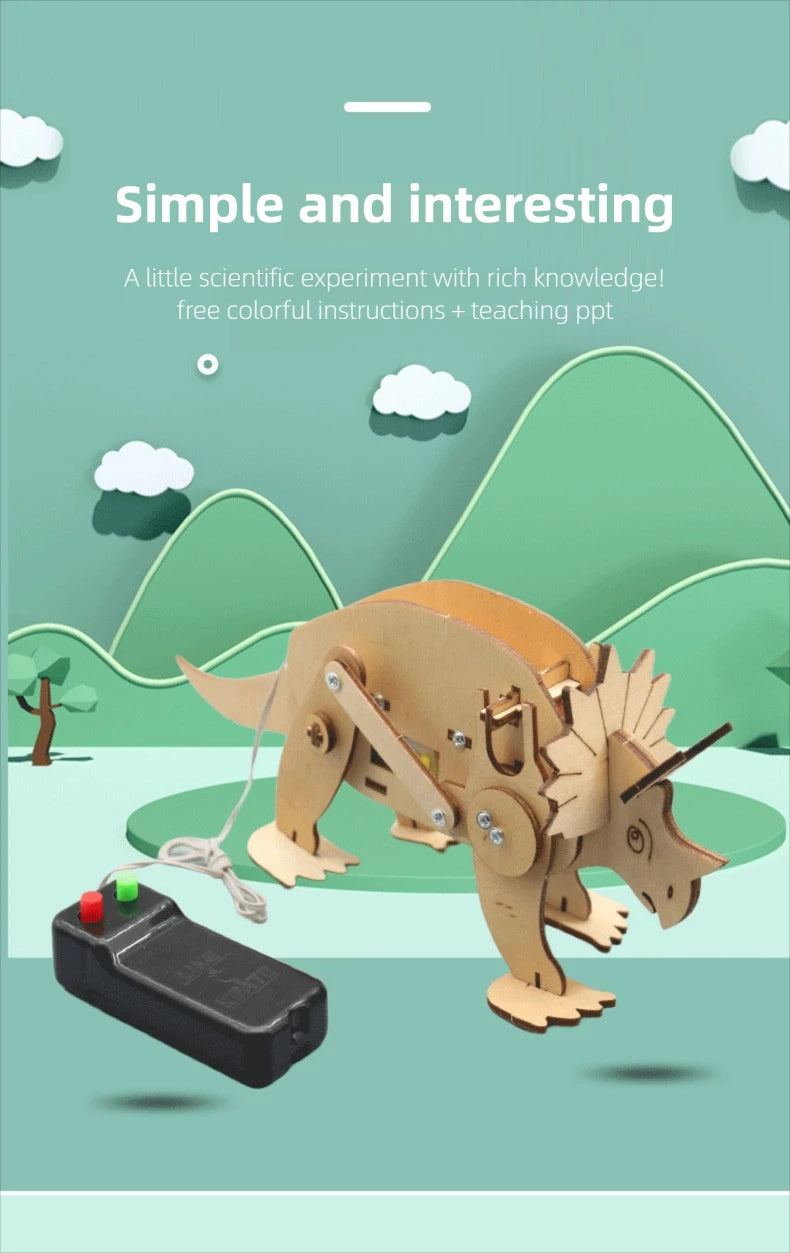 Juguetes científicos DIY para niños, Kits de vástago educativos, modelo de dinosaurio, herramienta Experimental de técnica, juegos de rompecabezas de madera, suministros escolares - Drop4u