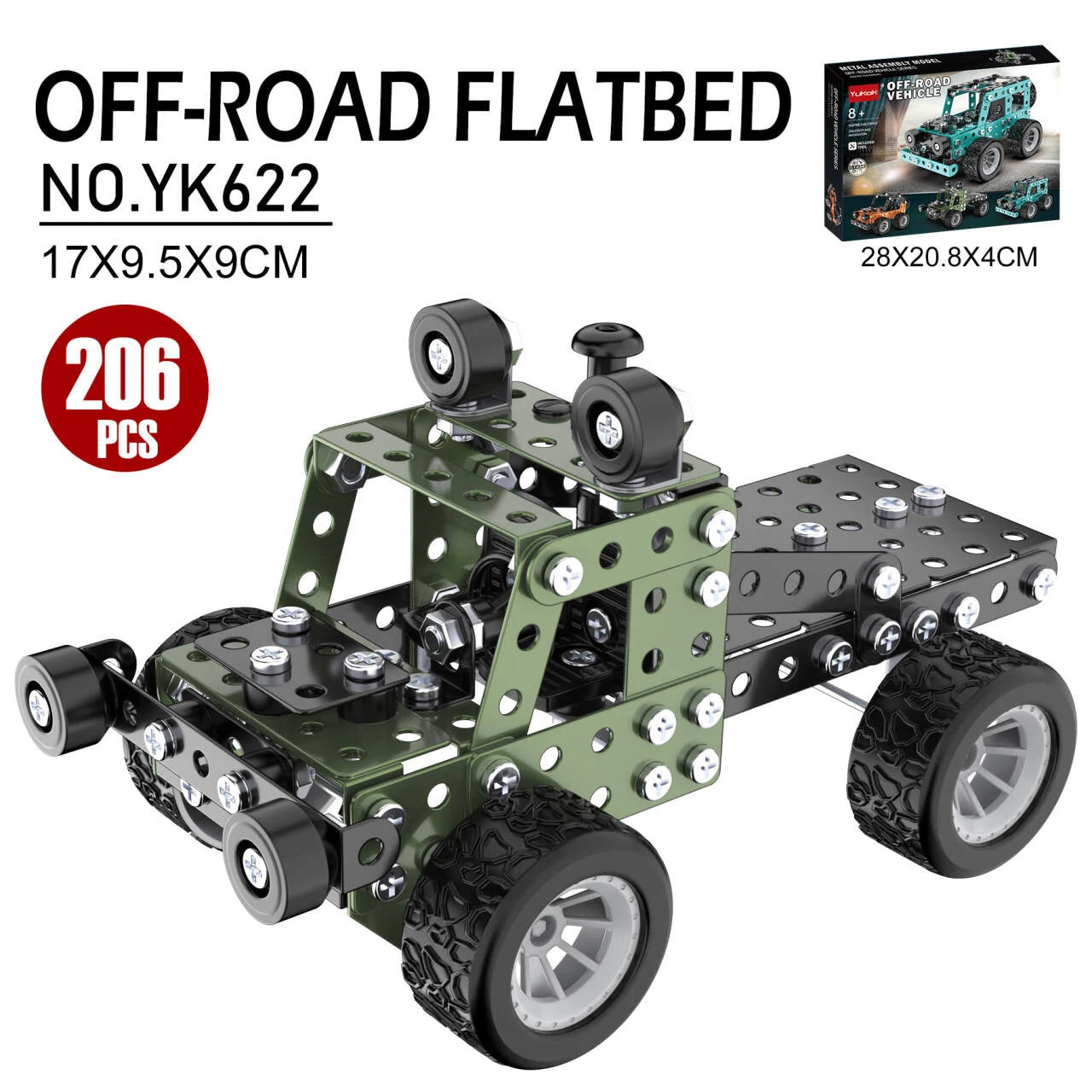 Juguetes de construcción, modelo de camión, proyectos de construcción STEM, modelo de coche, juguetes para niños, juguetes de montaje para niños, Kit de ingeniería de Metal 3D - Drop4u