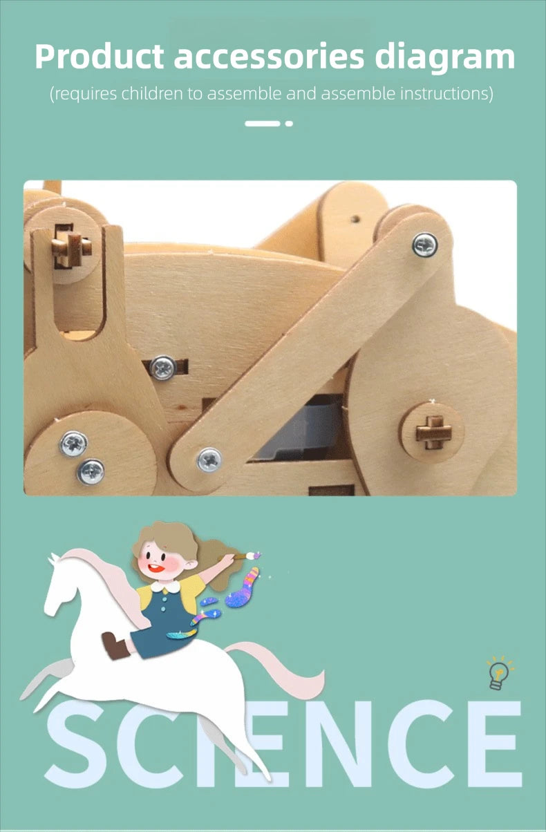 Juguetes científicos DIY para niños, Kits de vástago educativos, modelo de dinosaurio, herramienta Experimental de técnica, juegos de rompecabezas de madera, suministros escolares - Drop4u