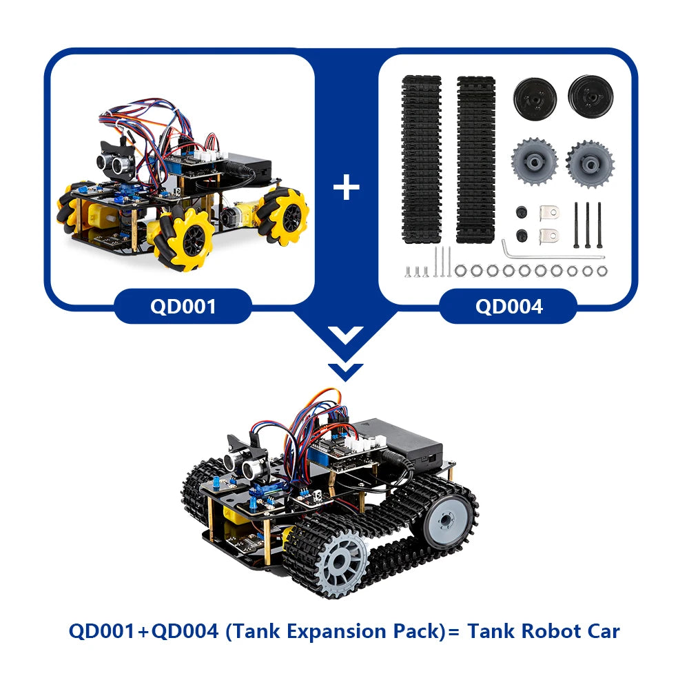 ESP32 Smart Robot Car Kit, Remote Control Car for Arduino Programming Project, STEM Educational Science Coding Kit - Drop4u