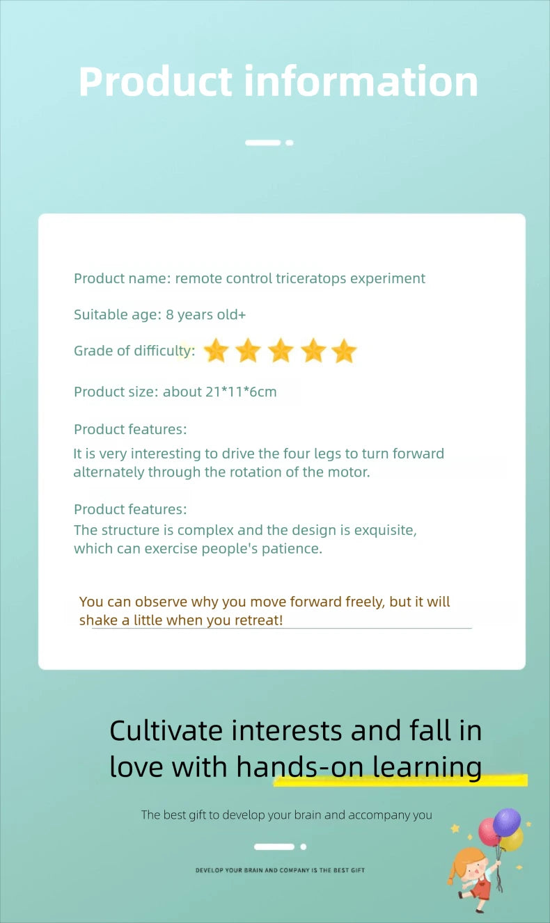 Juguetes científicos DIY para niños, Kits de vástago educativos, modelo de dinosaurio, herramienta Experimental de técnica, juegos de rompecabezas de madera, suministros escolares - Drop4u