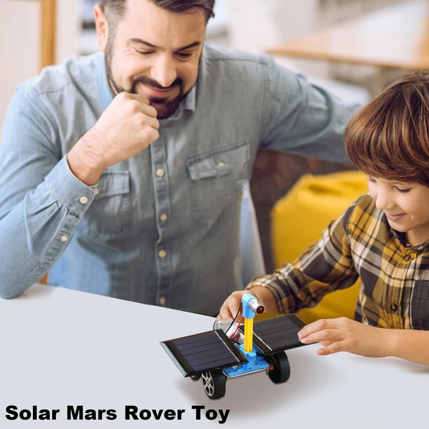 Kit de bricolaje Mars Rover con energía solar, juguete científico educativo STEM para niños y adolescentes de 14 años, proyecto de aprendizaje, regalo ecológico - Drop4u