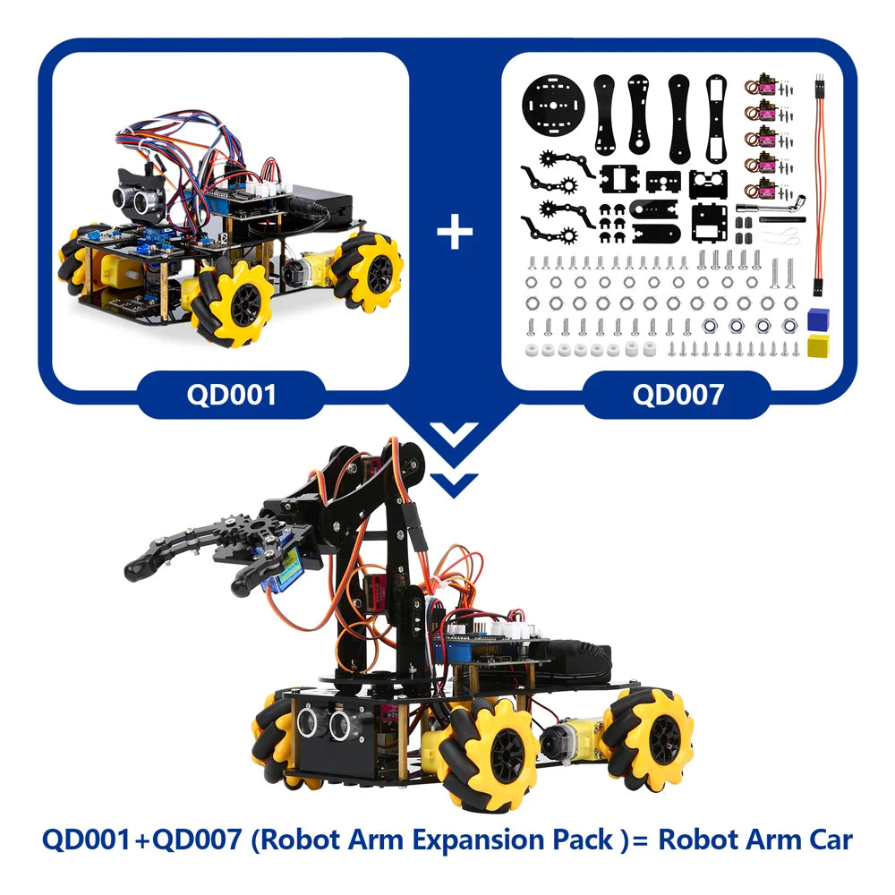 ESP32 Smart Robot Car Kit, Remote Control Car for Arduino Programming Project, STEM Educational Science Coding Kit - Drop4u