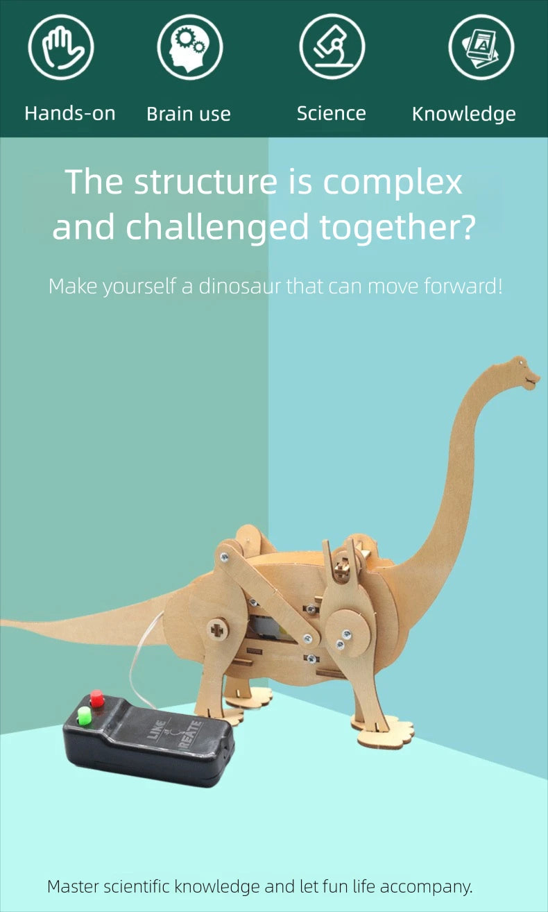 Juguetes científicos DIY para niños, Kits de vástago educativos, modelo de dinosaurio, herramienta Experimental de técnica, juegos de rompecabezas de madera, suministros escolares - Drop4u