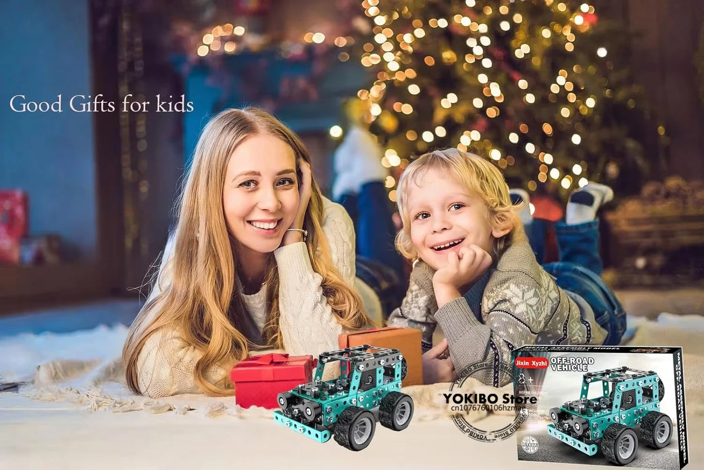 Juguetes de construcción, modelo de camión, proyectos de construcción STEM, modelo de coche, juguetes para niños, juguetes de montaje para niños, Kit de ingeniería de Metal 3D - Drop4u