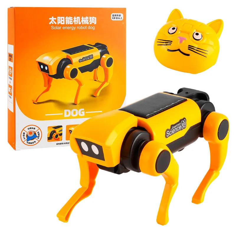 Kits de experimentos científicos de perros robóticos, cachorros con energía Solar para niños, juguetes educativos DIY, regalos de navidad para niños - Drop4u