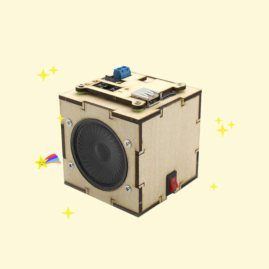 Altavoces FEICHAO ciencia ecológica DIY para juguetes de vapor montaje de construcción para educación STEM juguete de madera para niños - Drop4u