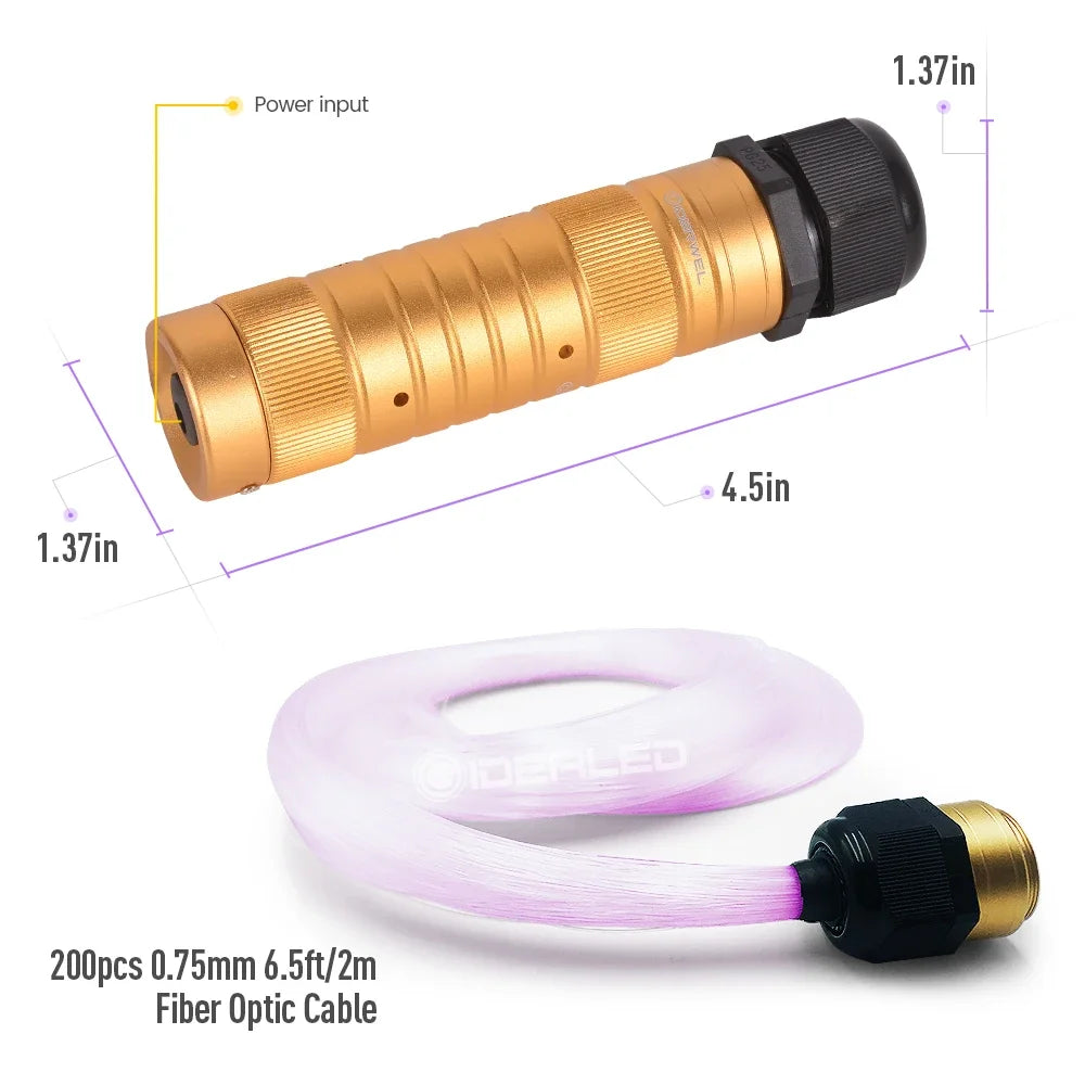 Led Star Lights Ceiling Optic Fiber Lights Smart APP Control RGBW Starry Sky Effect Ceiling Light Available Car Decoration